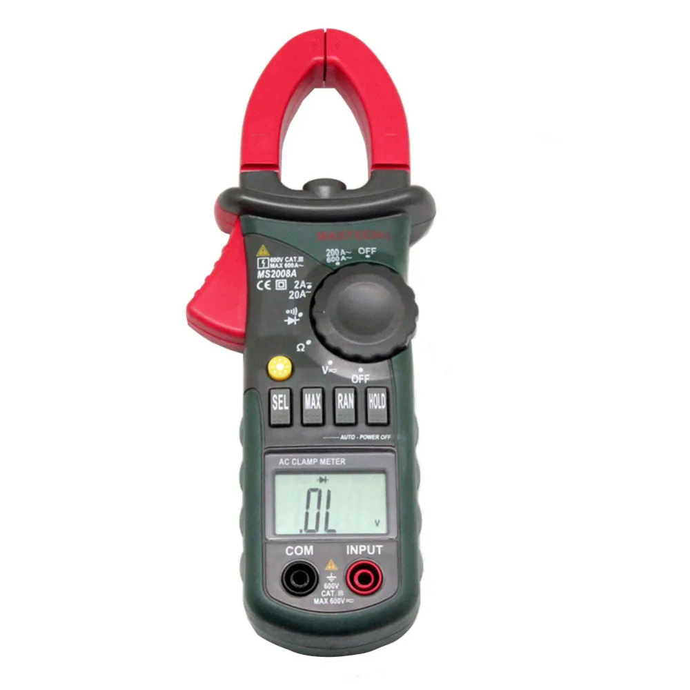 MASTECH MS2008A 1999 AC/DCV AC current auto CLAMP METER tester rmax diode hold vs
MASTECH MS2008A 1999 AC/DCV AC current auto CLAMP METER tester rmax diode hold vs