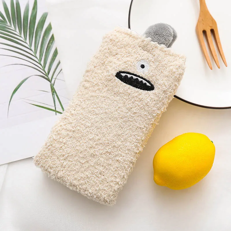 New 3 Pairs/Bag Cute Three-Dimensional Ear Coral Fleece Thickening Women's Socks Floor Socks Home Socks Terry Socks Sleep Socks
New 3 Pairs/Bag Cute Three-Dimensional Ear Coral Fleece Thickening Women's Socks Floor Socks Home Socks Terry Socks Sleep Socks