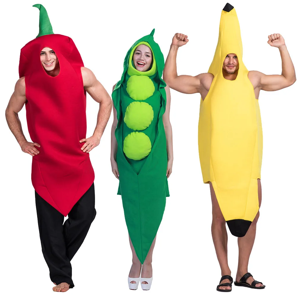 Adult Food Banana Costume Fruit Vegetable Family Funny Onesie Mascot Costume Chili Pepper Peas in a Pod Banana Fancy Dress
Adult Food Banana Costume Fruit Vegetable Family Funny Onesie Mascot Costume Chili Pepper Peas in a Pod Banana Fancy Dress