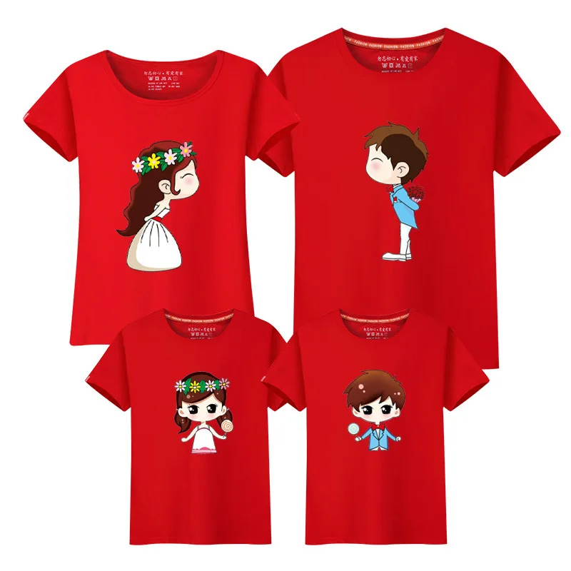 Family Matching Outfit Summer Short Sleeve T Shirt Top Clothes Cotton Lover Cartoon Mother Father Son daughter Dresses LD10040
Family Matching Outfit Summer Short Sleeve T Shirt Top Clothes Cotton Lover Cartoon Mother Father Son daughter Dresses LD10040