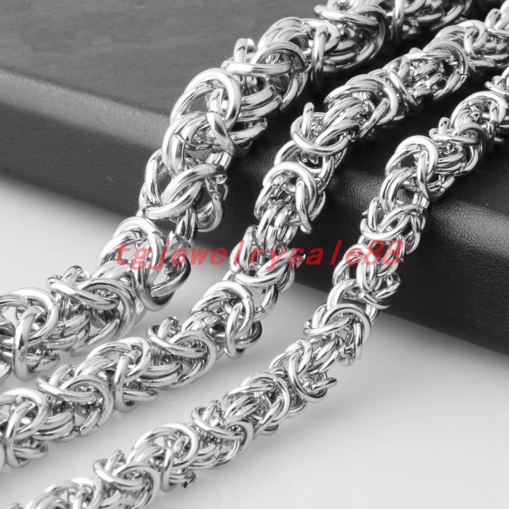 Unique 6/8/10mm Wide Silver Color Stainless Steel Byzantine Box Link Chain Bracelet Or Necklace Jewelry For Cool Men's 7-40"
Unique 6/8/10mm Wide Silver Color Stainless Steel Byzantine Box Link Chain Bracelet Or Necklace Jewelry For Cool Men's 7-40"