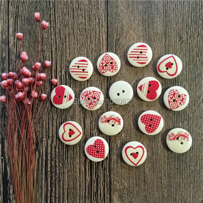 1000pcs Red Heart Patterns Mixed Wood Natural Buttons 15mm 2 Holes Round Sewing Button Embellishments Craft Scrapbook Cardmaking
1000pcs Red Heart Patterns Mixed Wood Natural Buttons 15mm 2 Holes Round Sewing Button Embellishments Craft Scrapbook Cardmaking