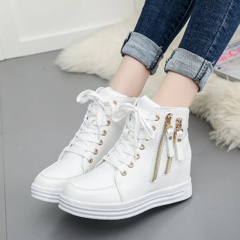 new Outdoor comfortable platform shoes women high-top running shoes classic white shoes British style sneakers chaussure femme
new Outdoor comfortable platform shoes women high-top running shoes classic white shoes British style sneakers chaussure femme