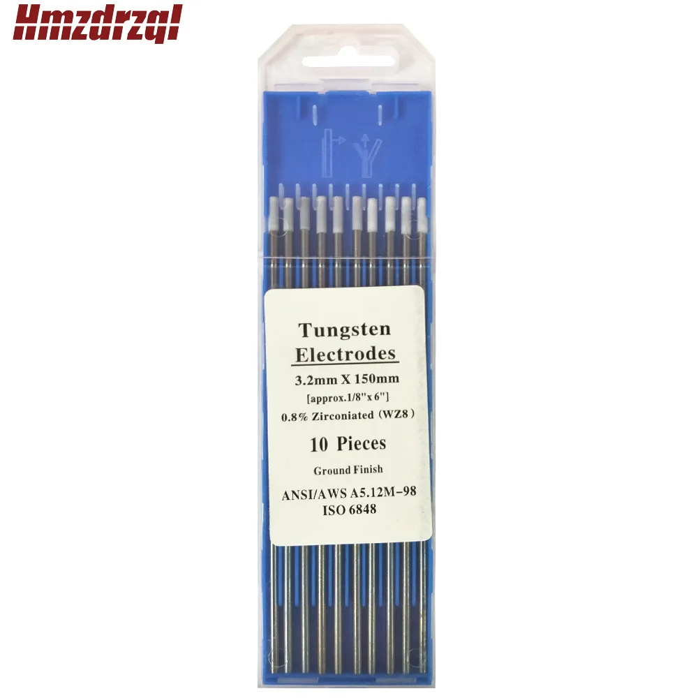 WZ8 10 Piece White 1.0/1.6/2.0/2.4/3.0/3.2/4.0mm*150mm Zirconiated Tungsten Electrode Head Tungsten Needle/Rod For Welding Mach
WZ8 10 Piece White 1.0/1.6/2.0/2.4/3.0/3.2/4.0mm*150mm Zirconiated Tungsten Electrode Head Tungsten Needle/Rod For Welding Mach