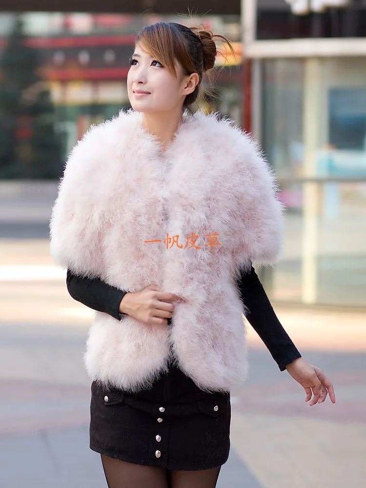 Women's Wraps Genuine Real Ostrich Feather Fur Cape Lady Banquet Party Wedding Pashmina /Shawl 150cm*42cm
Women's Wraps Genuine Real Ostrich Feather Fur Cape Lady Banquet Party Wedding Pashmina /Shawl 150cm*42cm