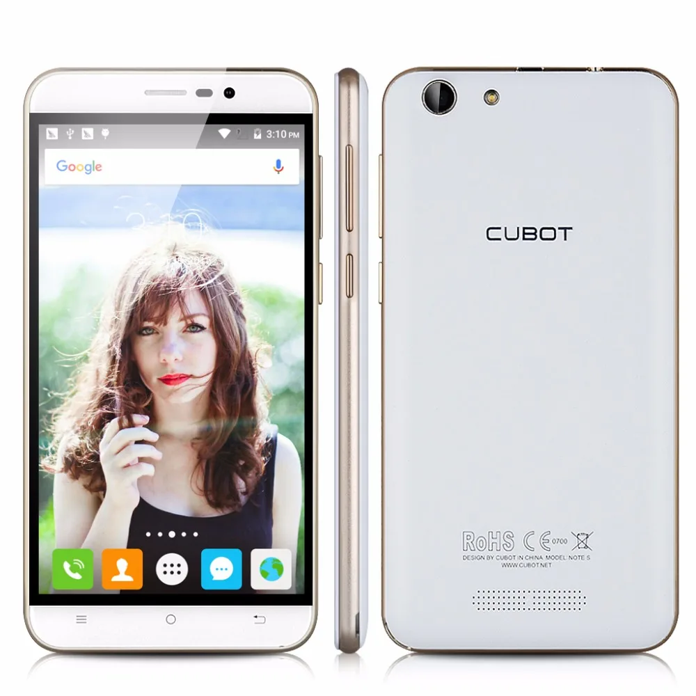 Оригинальный CUBOT примечание S мобильного телефона 5.5 дюймов Android 5.1 MT6580