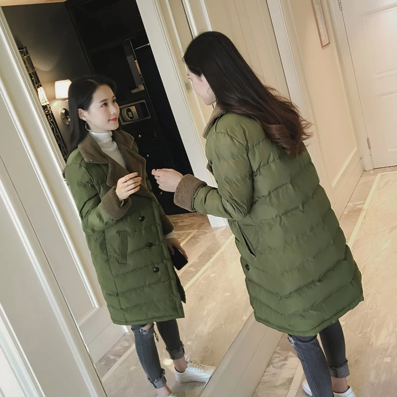 Jvzkass 2018 new Cotton long section of women in the new winter loose cotton lambs coat thick jackets Z36
Jvzkass 2018 new Cotton long section of women in the new winter loose cotton lambs coat thick jackets Z36