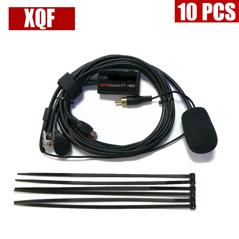 XQF 10PCS Hands microphone speaker 6 pins for Yaesu FT1807 FT1900 FT7800R FT7900R FT8800R FT8900R FT2800 etc car vehicle radio | Мобильные
