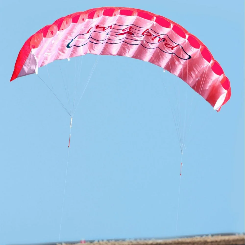 Бесплатная доставка 1 4 м kitesurf Sports Power двойная линия парафит парашют радужная игра