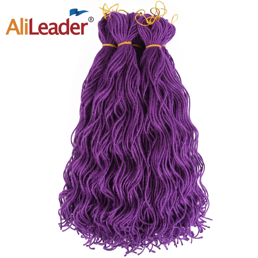 Alileader Synthetic20 "фиолетовые искусственные локоны в стиле Crochet косички кудрявые