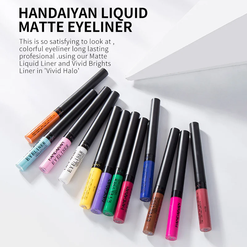 HANDAIYAN Liquid Color Liner Matte Makeup Tint Easy To Use Waterproof Eye Shadow&ampLiner Soft Water Cosmetic Tool JLRS 2018 | Красота и