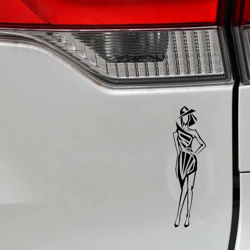 YJZT 13.8*3.9CM Car Sticker Thin Modern Lady Girl Black/Silver Vinyl Decal Fantastic Interesting Style High Quality C20-0476
YJZT 13.8*3.9CM Car Sticker Thin Modern Lady Girl Black/Silver Vinyl Decal Fantastic Interesting Style High Quality C20-0476