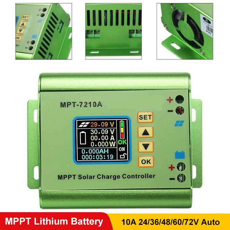 NEW PowMr 10A MPPT Solar Charge Controller Fit For 24V 36V 48V 60V 72V Lithium Battery Bank Solar Systems Regulators LCD
NEW PowMr 10A MPPT Solar Charge Controller Fit For 24V 36V 48V 60V 72V Lithium Battery Bank Solar Systems Regulators LCD