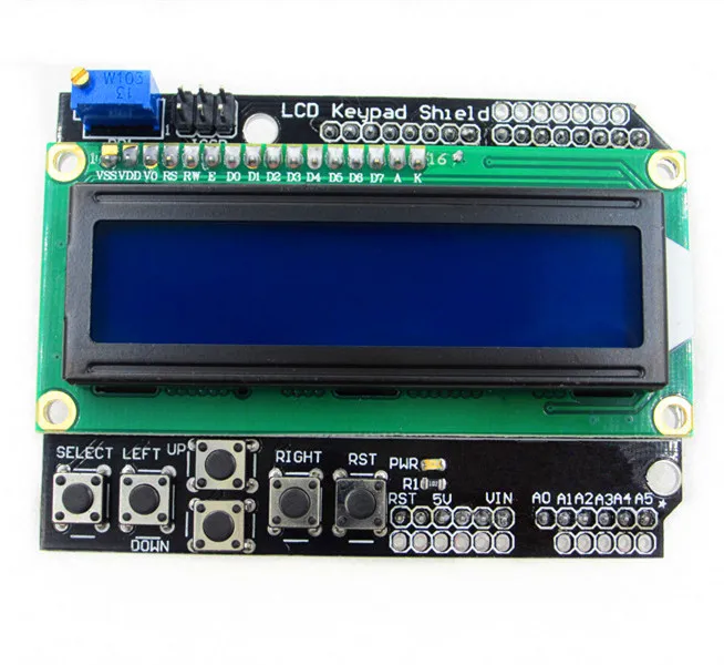 HAILANGNIAO 10pcs/lot LCD Keypad Shield LCD1602 LCD 1602 Module Display ATMEGA328 ATMEGA2560 ATMEGA1280 UNO blue screen
HAILANGNIAO 10pcs/lot LCD Keypad Shield LCD1602 LCD 1602 Module Display ATMEGA328 ATMEGA2560 ATMEGA1280 UNO blue screen