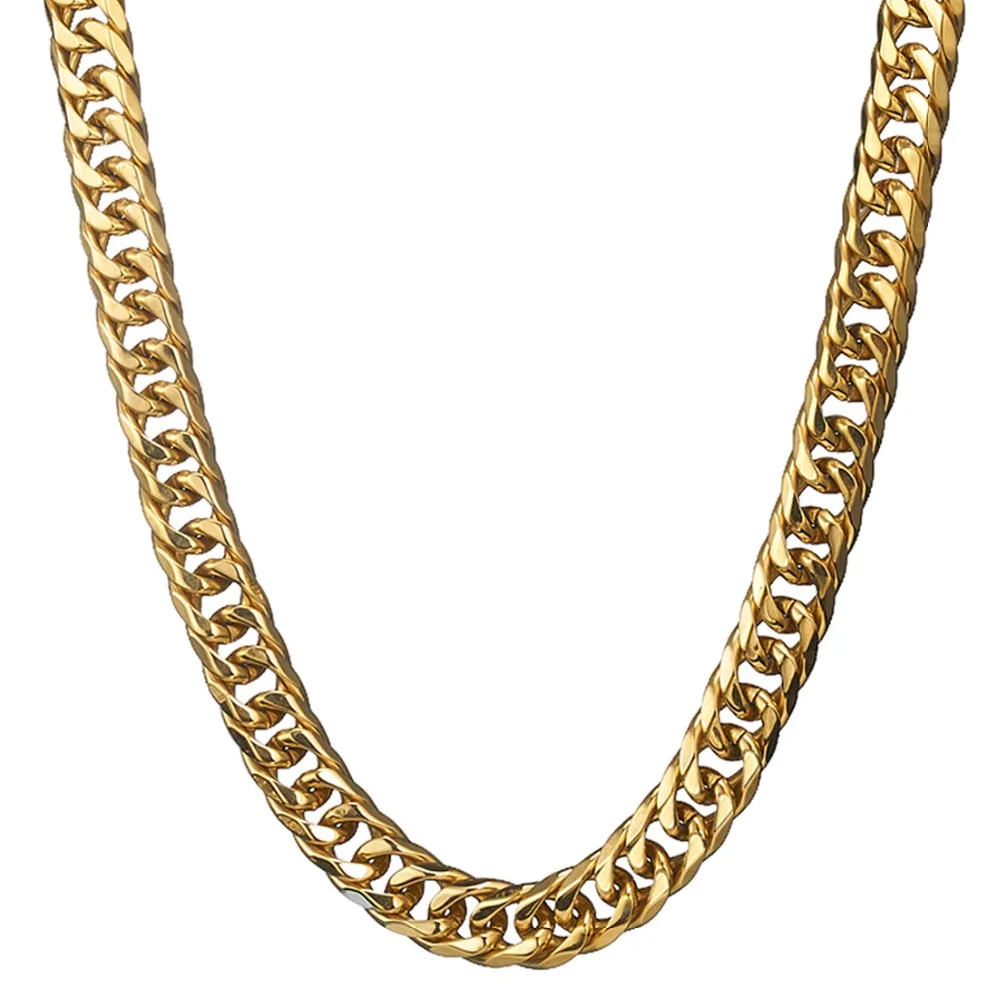 Fashion Gift 16mm Heavy Gold Tone Double Curb Link Rombo Mens Chain Boy 316L Stainless Steel Necklace 16-40 inch Jewelry
Fashion Gift 16mm Heavy Gold Tone Double Curb Link Rombo Mens Chain Boy 316L Stainless Steel Necklace 16-40 inch Jewelry