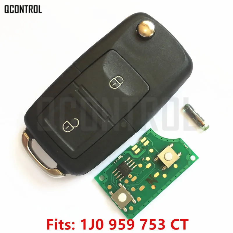 Автомобильный Дистанционный ключ QCONTROL DIY для SEAT AROSA/CORDOBA/IBIZA/LEON/TOLEDO/VARIO 1J0959753CT / HLO 1J0