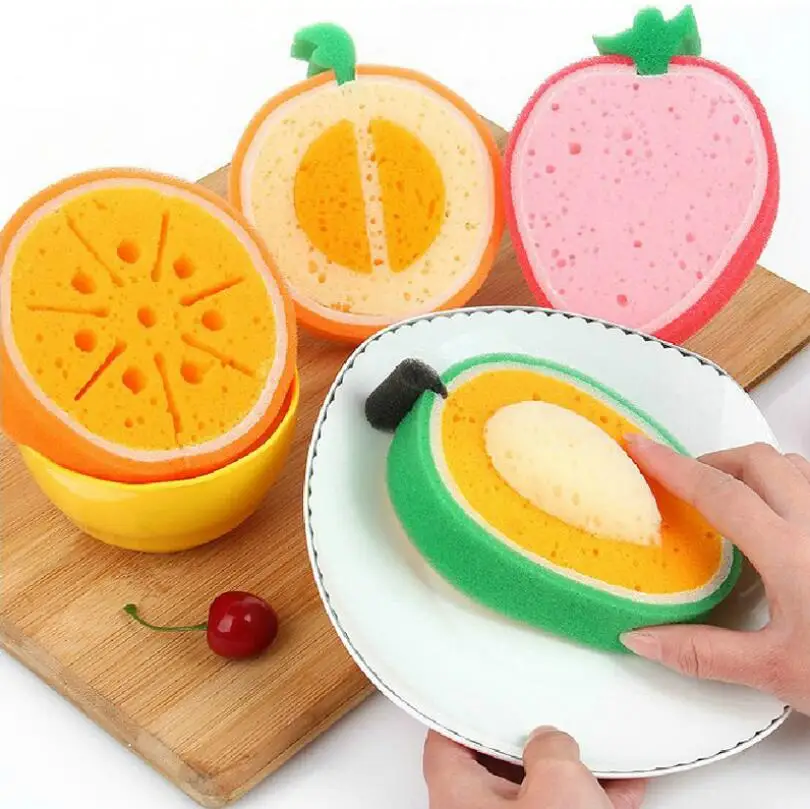 Fruit Shape Sponge Rub Thickening Strong Decontamination Washing Sponges Kitchen Tools LX4473
Fruit Shape Sponge Rub Thickening Strong Decontamination Washing Sponges Kitchen Tools LX4473