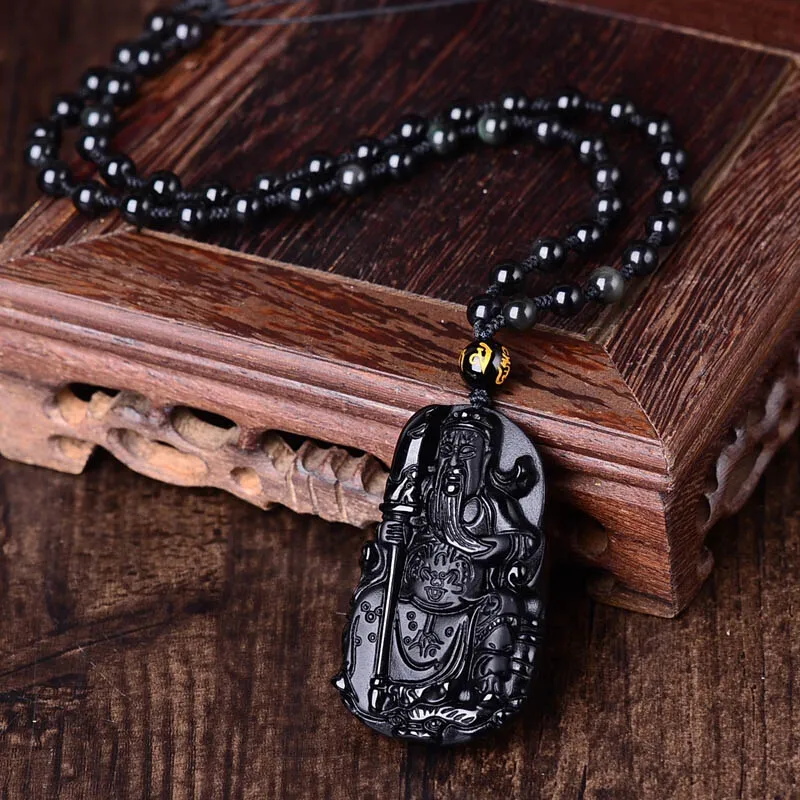 Drop Shipping Guan Yu ObsidianNecklace Chinese Carving Natural Amulet GuanGong Crystal Pendant Fine Jewelry Gift
Drop Shipping Guan Yu ObsidianNecklace Chinese Carving Natural Amulet GuanGong Crystal Pendant Fine Jewelry Gift