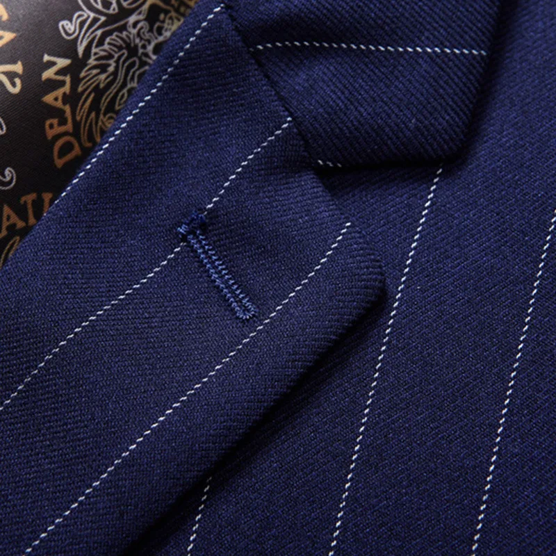 Man Three-Piece Two Buttons Business Slim Striped Suit Set Costume De Mariage Homme 2019
Man Three-Piece Two Buttons Business Slim Striped Suit Set Costume De Mariage Homme 2019
