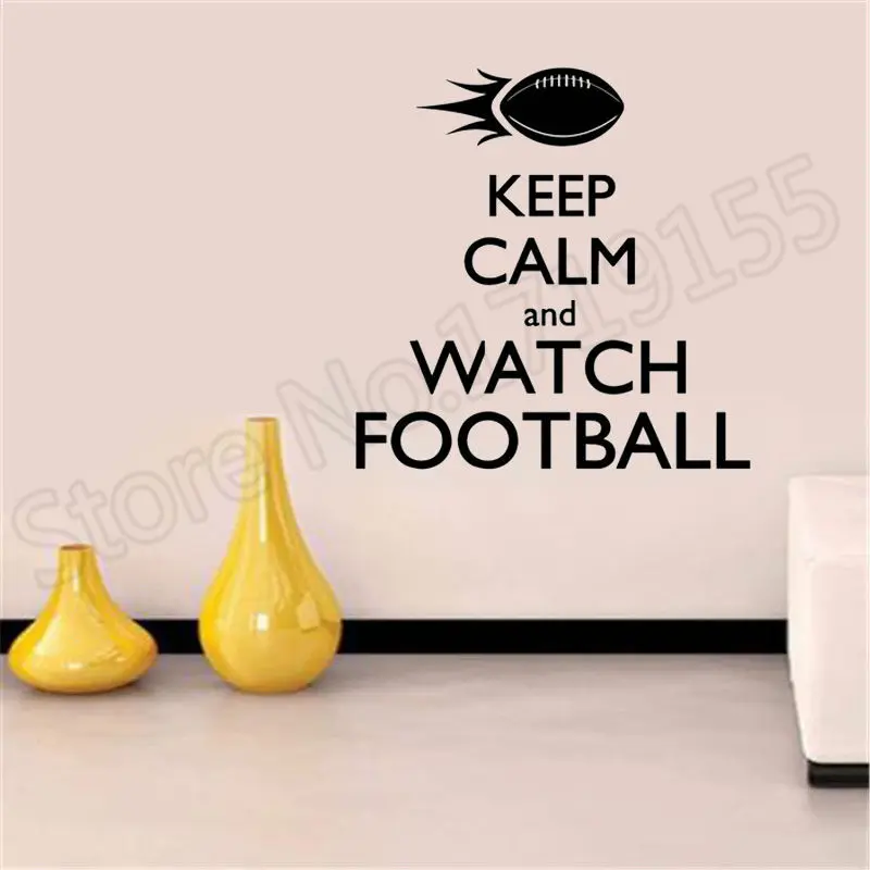Keep Calm And Watch American Football Sport Sticker beauty wall sticker sticker fashion vinyl sticker wall living room decalZW41
Keep Calm And Watch American Football Sport Sticker beauty wall sticker sticker fashion vinyl sticker wall living room decalZW41