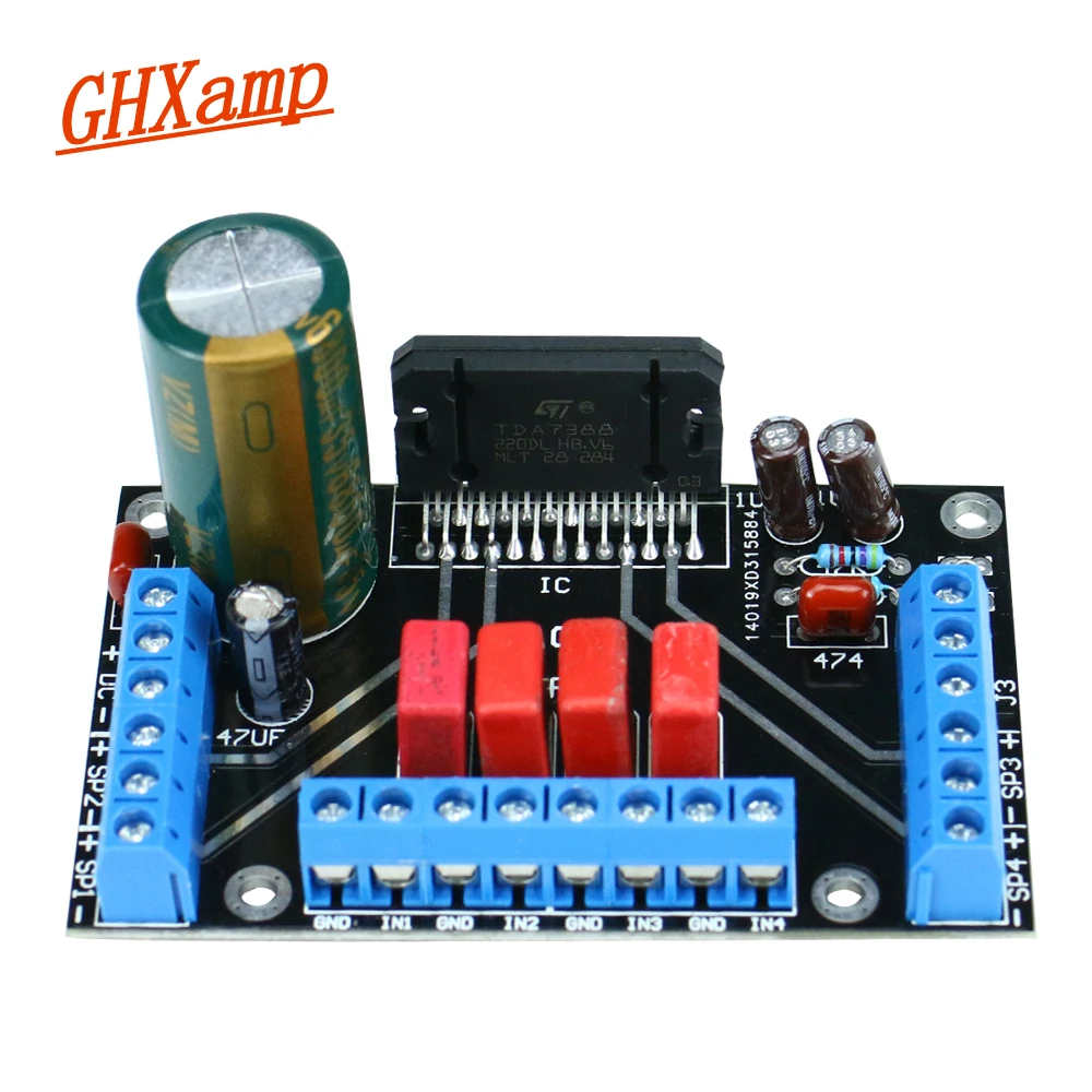 TDA7388 Power Amplifier Module 4 channel 4X41W With Heat Sink DC12V-14.5V Car Computer Desktop Use
TDA7388 Power Amplifier Module 4 channel 4X41W With Heat Sink DC12V-14.5V Car Computer Desktop Use