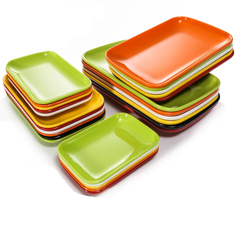 2pcs Colorful Melamine Rectangular Dish Sausage Powder Plastic Fast Food Restaurant Barbecue Dish Porcelainous Cold Dish
2pcs Colorful Melamine Rectangular Dish Sausage Powder Plastic Fast Food Restaurant Barbecue Dish Porcelainous Cold Dish