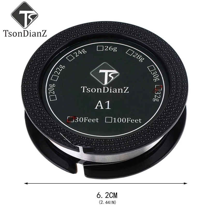 10M/roll TsonDianZ High Quality 20-32GA A1 Wire Resistance Wire For RDA E-Cigarette Heating Wires DIY Vaporizer Coil Tools
10M/roll TsonDianZ High Quality 20-32GA A1 Wire Resistance Wire For RDA E-Cigarette Heating Wires DIY Vaporizer Coil Tools