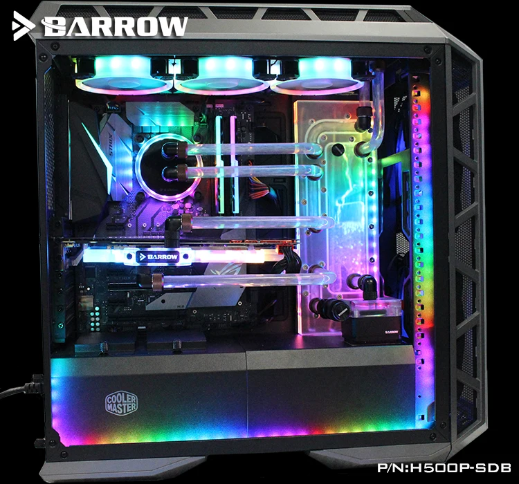 Barrow H500P-SDB V1, Waterway Boards For CoolerMaster H500P Case, For Intel CPU Water Block & Single GPU Building
Barrow H500P-SDB V1, Waterway Boards For CoolerMaster H500P Case, For Intel CPU Water Block & Single GPU Building