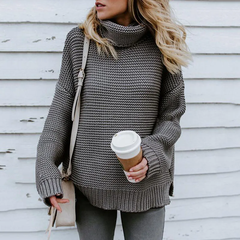 2019 Autumn Winter Female Europe and America sweater Thick line Long sleeve Solid color High neck pullover YXH675
2019 Autumn Winter Female Europe and America sweater Thick line Long sleeve Solid color High neck pullover YXH675