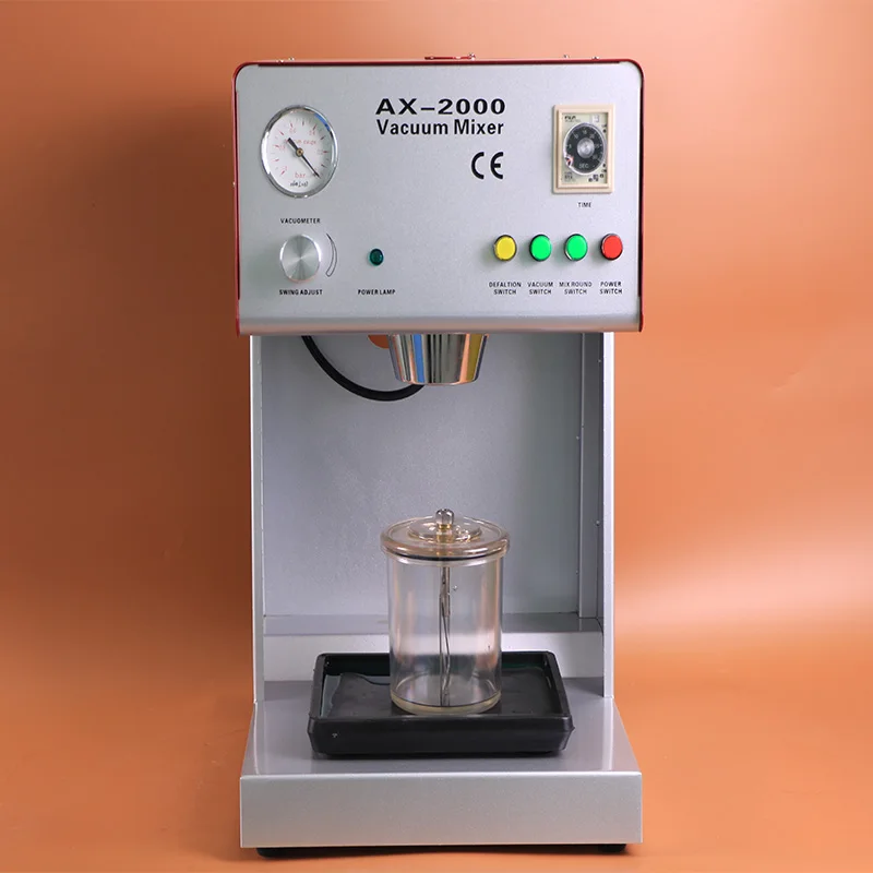 Variable Speed Dental Lab Equipment AX-2000B Vacuum Mixer with Built-in Vacuum Pump with CE Certificate
Variable Speed Dental Lab Equipment AX-2000B Vacuum Mixer with Built-in Vacuum Pump with CE Certificate