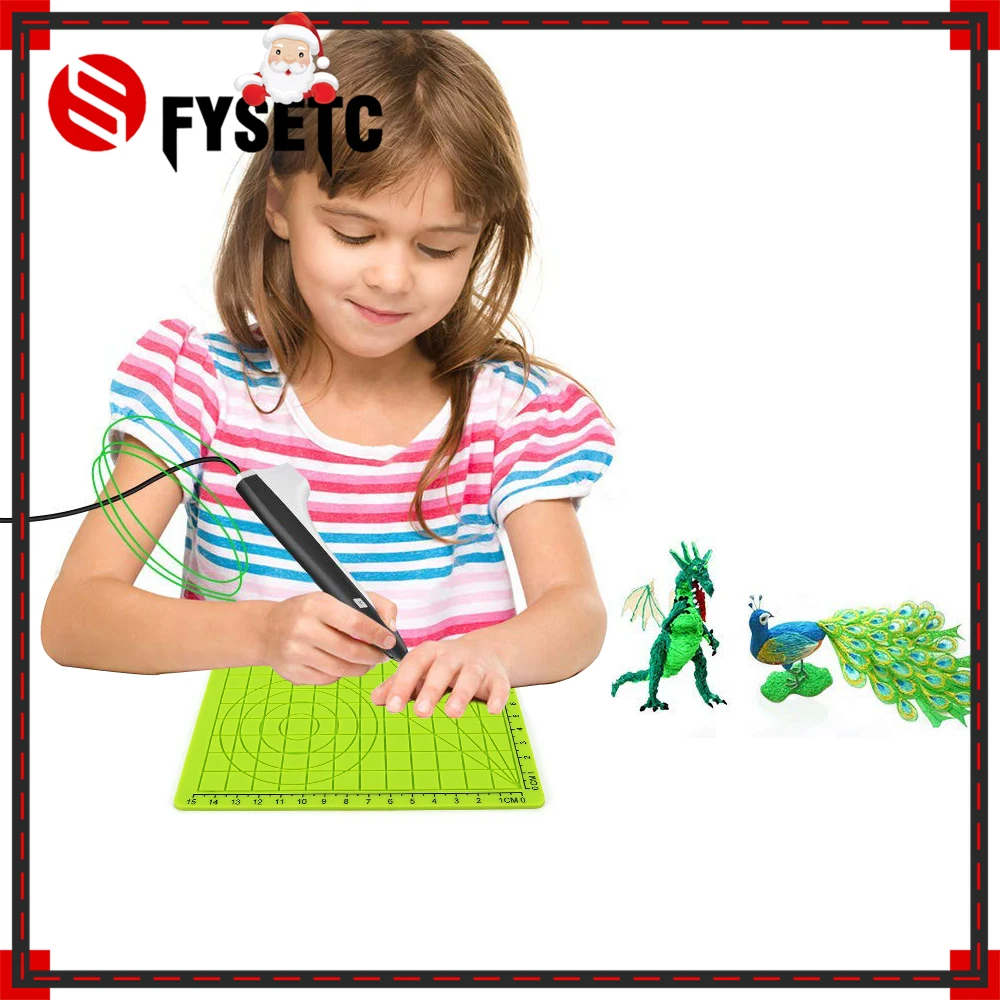 4pcs Multi-Purpose 3D Design Silicone Mat Basic Template Child Gift + 10M PLA Filament 1.75mm For 3D Printer Pens
4pcs Multi-Purpose 3D Design Silicone Mat Basic Template Child Gift + 10M PLA Filament 1.75mm For 3D Printer Pens
