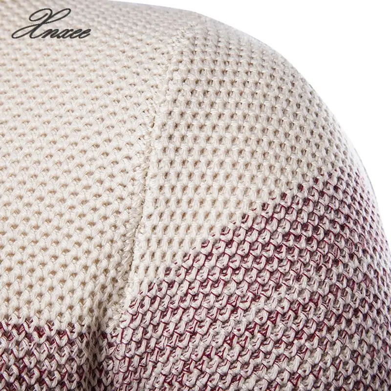 Casual Sweater O-Neck Striped Slim Fit Men Long Sleeve Patchwork Male Pollover Sweater Thin Clothes 
Casual Sweater O-Neck Striped Slim Fit Men Long Sleeve Patchwork Male Pollover Sweater Thin Clothes