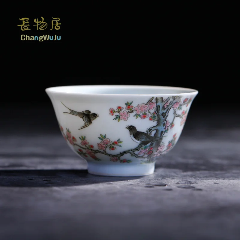 Changwuju in Jingdezhen Cups & Saucers chinese tea cup the colour enamels Kung-Fu tea cup painted by Jinhongxia longquan celadon
Changwuju in Jingdezhen Cups & Saucers chinese tea cup the colour enamels Kung-Fu tea cup painted by Jinhongxia longquan celadon