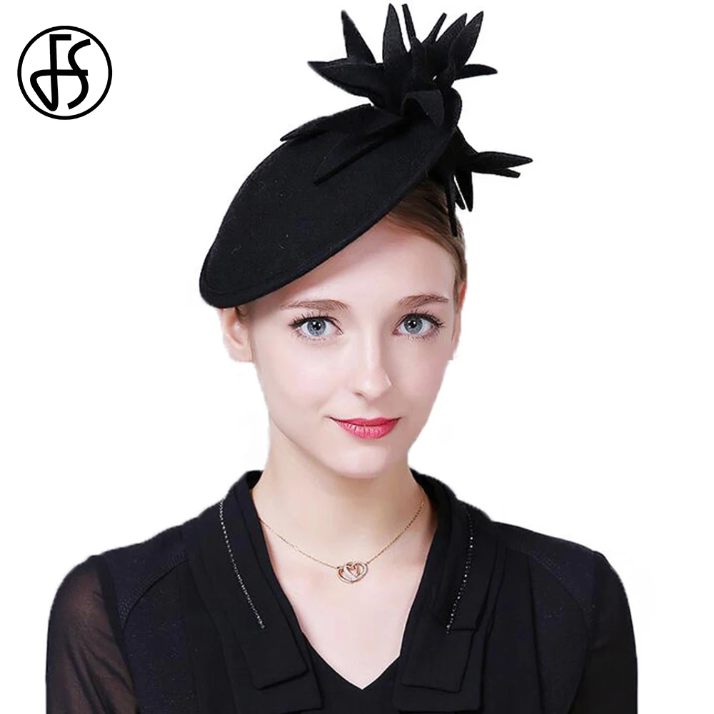 FS Wool Fascinato Hats For Women Elegant Red Black Winter Felt Pillbox Hat Vintage Ladies Church Hat With Flower Fedoras
FS Wool Fascinato Hats For Women Elegant Red Black Winter Felt Pillbox Hat Vintage Ladies Church Hat With Flower Fedoras