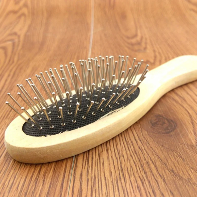 Wooden Handle Massage Pet Hair Brush with Metal Pins Message Comb with Air Cushion -15
Wooden Handle Massage Pet Hair Brush with Metal Pins Message Comb with Air Cushion -15