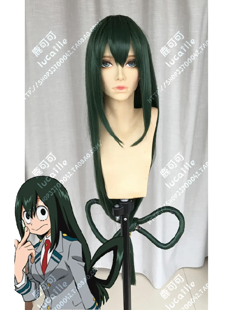 Anime My Hero Hero Academia Tsuyu Asui Wigs Long Dark Green Heat Resistant Synthetic Hair Perucas Cosplay Wigs + Wig Cap
Anime My Hero Hero Academia Tsuyu Asui Wigs Long Dark Green Heat Resistant Synthetic Hair Perucas Cosplay Wigs + Wig Cap