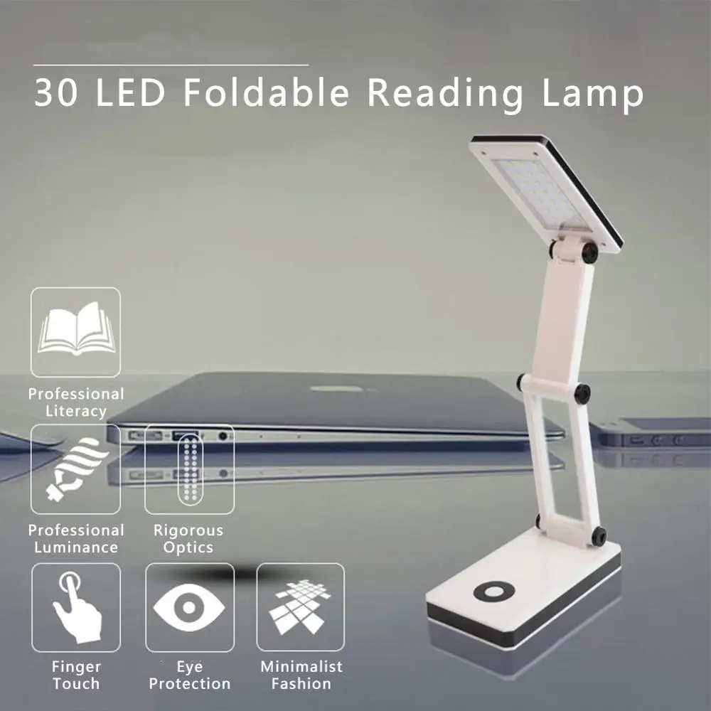 LIGINWAAT 30 LED Foldable Lamp Rechargeable Desk Table Light Portable Reading Lamp White For Home Study Room Lighting Supplies
LIGINWAAT 30 LED Foldable Lamp Rechargeable Desk Table Light Portable Reading Lamp White For Home Study Room Lighting Supplies