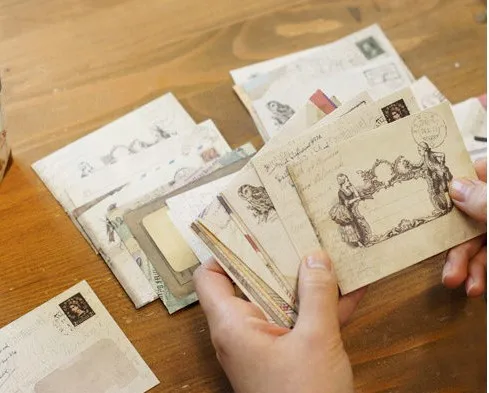 240pcs/lot Vintage European style Cute Mini Envelopes Style For Card Scrapbooking Gift | Канцтовары для офиса и дома