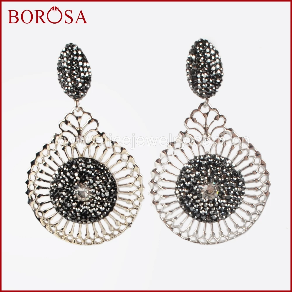 BOROSA New Druzy Drop Earrings for Women, Rhinestone Paved Gems Bead Carved Drop Crystal Dangle Earrings Jewelry Earrings JAB773
BOROSA New Druzy Drop Earrings for Women, Rhinestone Paved Gems Bead Carved Drop Crystal Dangle Earrings Jewelry Earrings JAB773