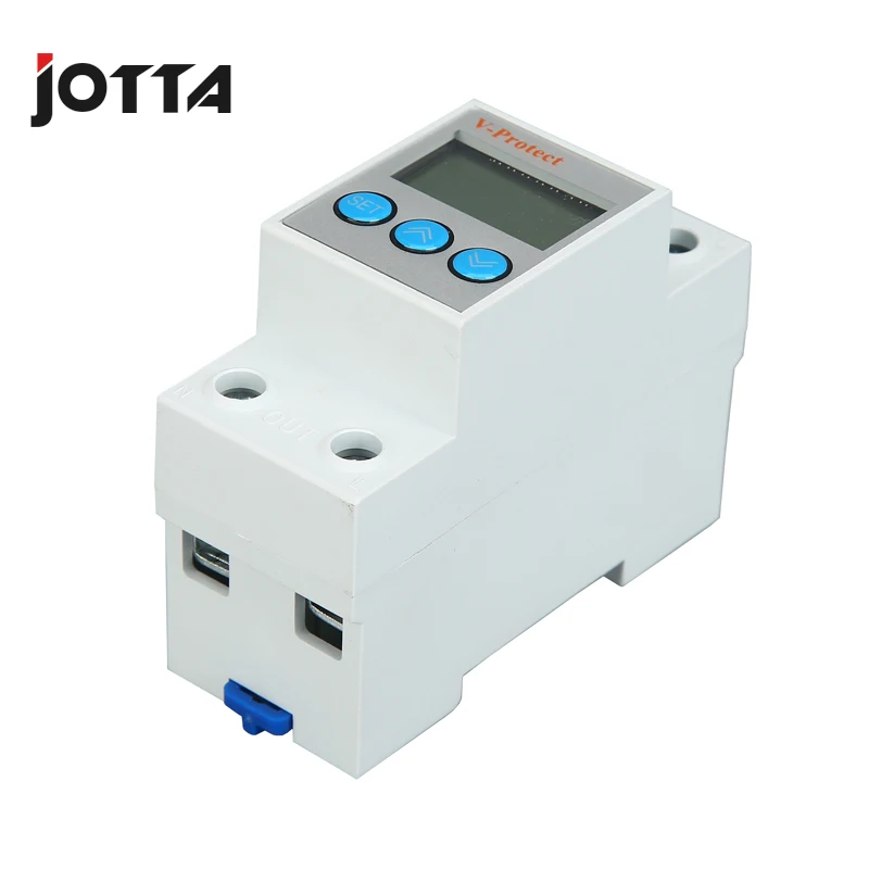 40A 230V Din rail adjustable over voltage and under voltage protective device protector relay
40A 230V Din rail adjustable over voltage and under voltage protective device protector relay