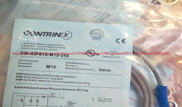 100% NEW DW-AD-613-M12-245 M12 inductive proximity switch DC three-wire PNP normally open sensor
100% NEW DW-AD-613-M12-245 M12 inductive proximity switch DC three-wire PNP normally open sensor
