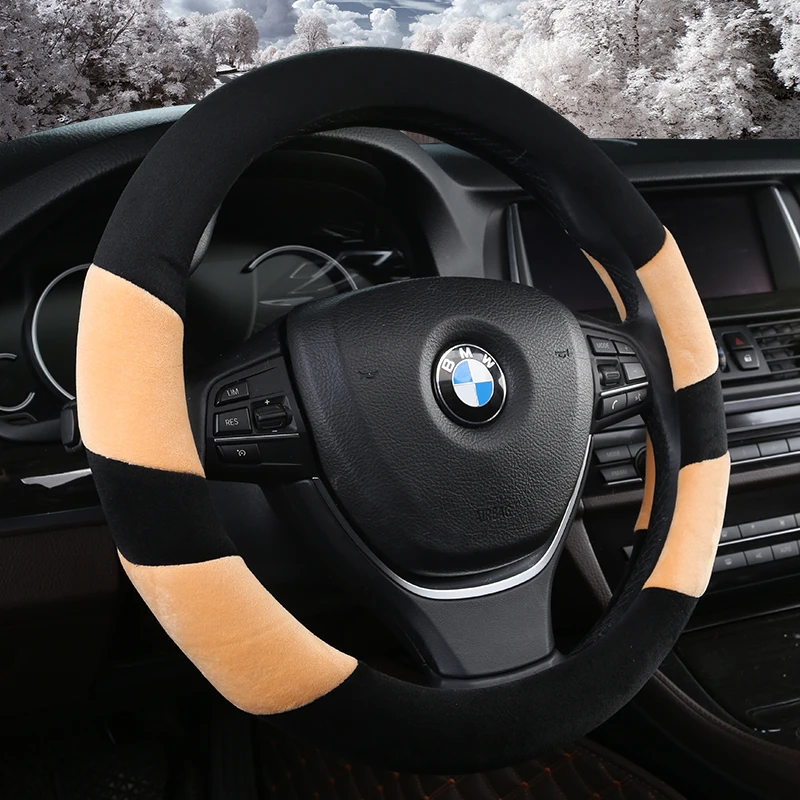 .Universal Carr plush Steering-Wheel Covers Anti-slip Skidproof Durable 37-38CM/15" Dynamic Fibre Handmade Steering Wheel Cover
.Universal Carr plush Steering-Wheel Covers Anti-slip Skidproof Durable 37-38CM/15" Dynamic Fibre Handmade Steering Wheel Cover