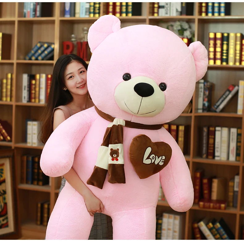 High Quality 80/100CM 4 Colors Teddy Bear With Scarf Stuffed Animals Bear Plush Toys Teddy Bear Doll Lovers Birthday Baby Gift
High Quality 80/100CM 4 Colors Teddy Bear With Scarf Stuffed Animals Bear Plush Toys Teddy Bear Doll Lovers Birthday Baby Gift