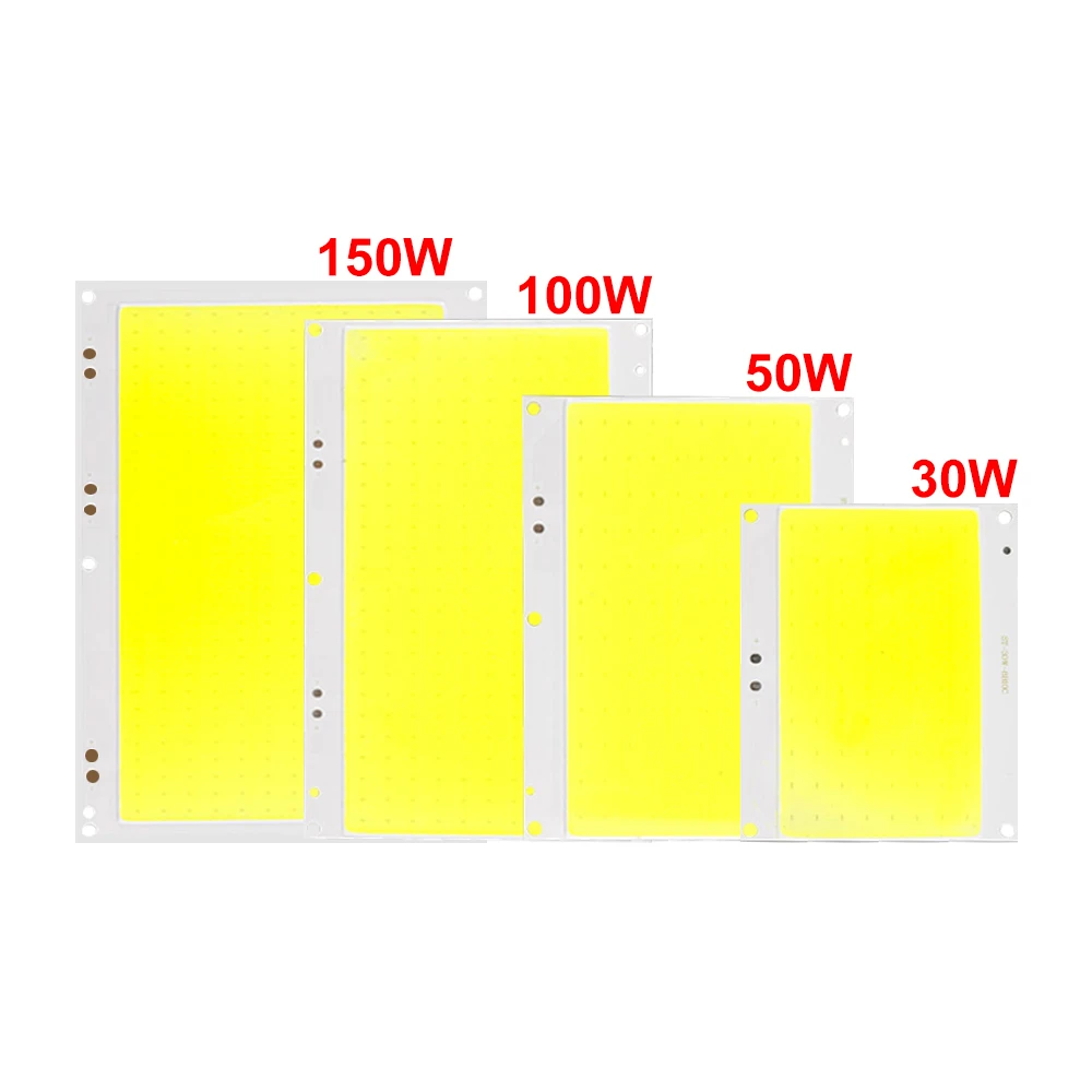 Ультра яркий светодиодный светильник чипы DC30 33V 30 Вт 50 100 150 COB лампы источник света