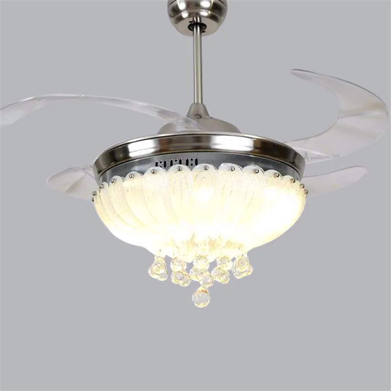 Rose Ceiling fan Light 42 inch 108cm LED crystal living room ceiling lamp 85-265V Silvery Dimming remote control ceiling fan Lig
Rose Ceiling fan Light 42 inch 108cm LED crystal living room ceiling lamp 85-265V Silvery Dimming remote control ceiling fan Lig