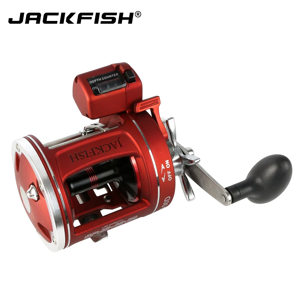 

JACKFISH High-quality Bait Casting Fishing Reel with counter 12BB High-strength body cast drum wheel baitcasting reels Pesca