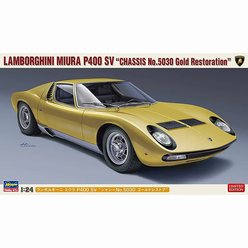 Модель hobby 1/24 Hasegawa 20319 lambora GHINI MIURA P400 SV'chassis No.5030 Gold restoration|Наборы для сборки