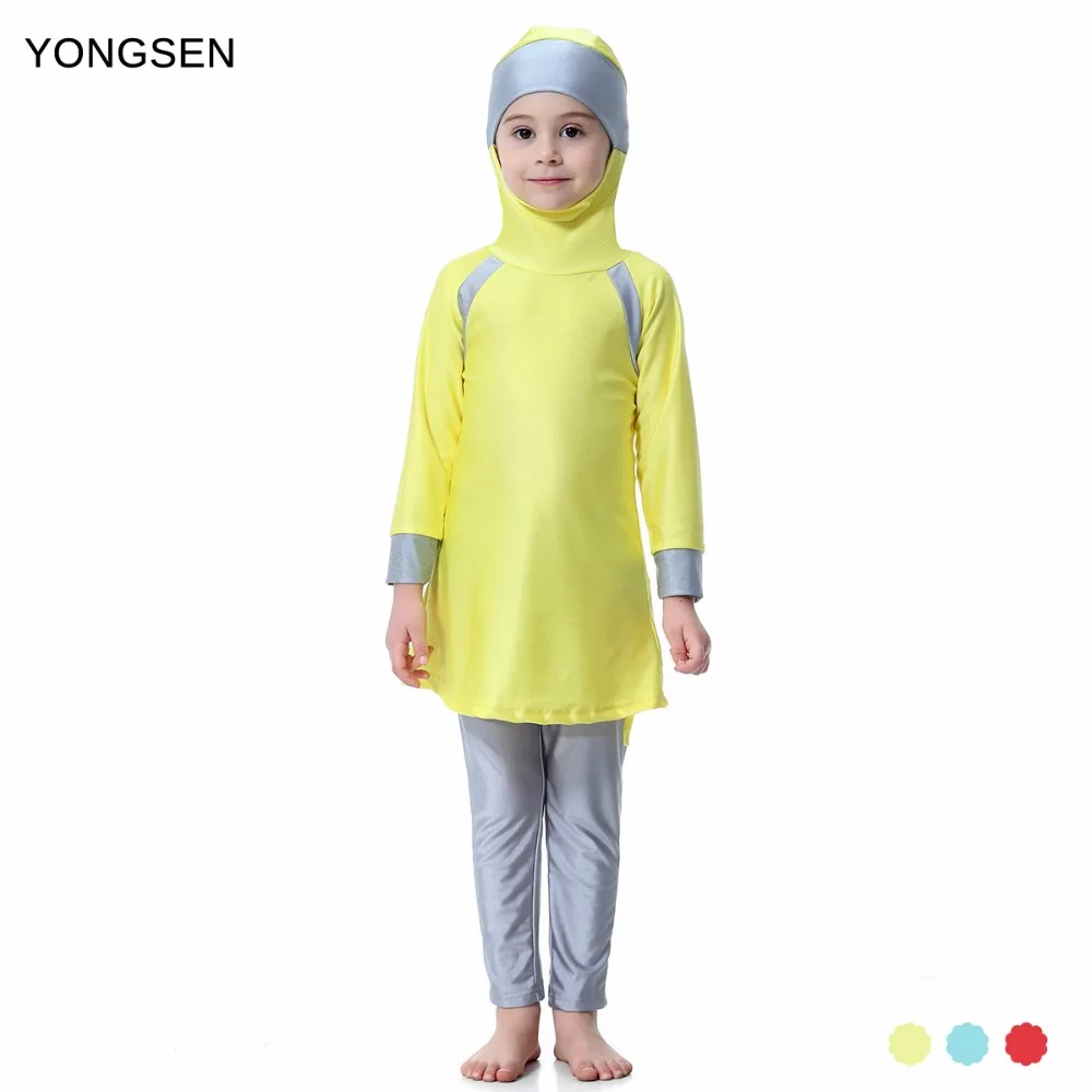YONGSEN Muslim Swimsuit for Girl Beachwear Bathing Brand Burkinis Modest swimwear Islamic swim wear Long sleeve hijab
YONGSEN Muslim Swimsuit for Girl Beachwear Bathing Brand Burkinis Modest swimwear Islamic swim wear Long sleeve hijab