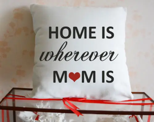 Custom Mother Gift Cushion Cover Personalized Quote Decorative Throw Pillow Case Home Is Wherever Mom Is 18" Home Decor Gifts
Custom Mother Gift Cushion Cover Personalized Quote Decorative Throw Pillow Case Home Is Wherever Mom Is 18" Home Decor Gifts