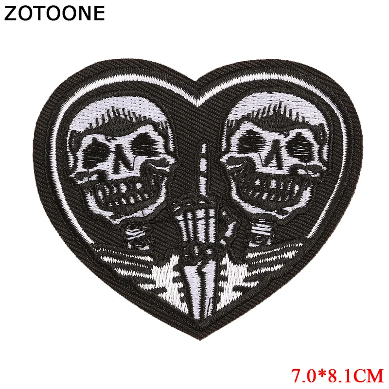 ZOTOONE Skull Dog Patches Diy Heart Stickers Iron on Clothes Heat Transfer Applique Embroidered Applications Cloth Fabric G
ZOTOONE Skull Dog Patches Diy Heart Stickers Iron on Clothes Heat Transfer Applique Embroidered Applications Cloth Fabric G